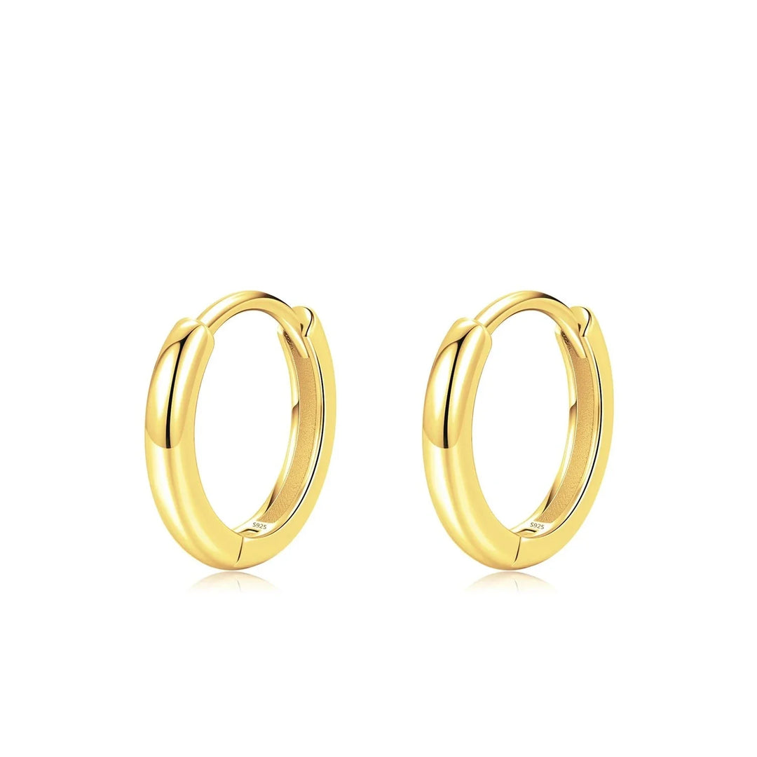 Classic Gold Circle Hoop örhängen