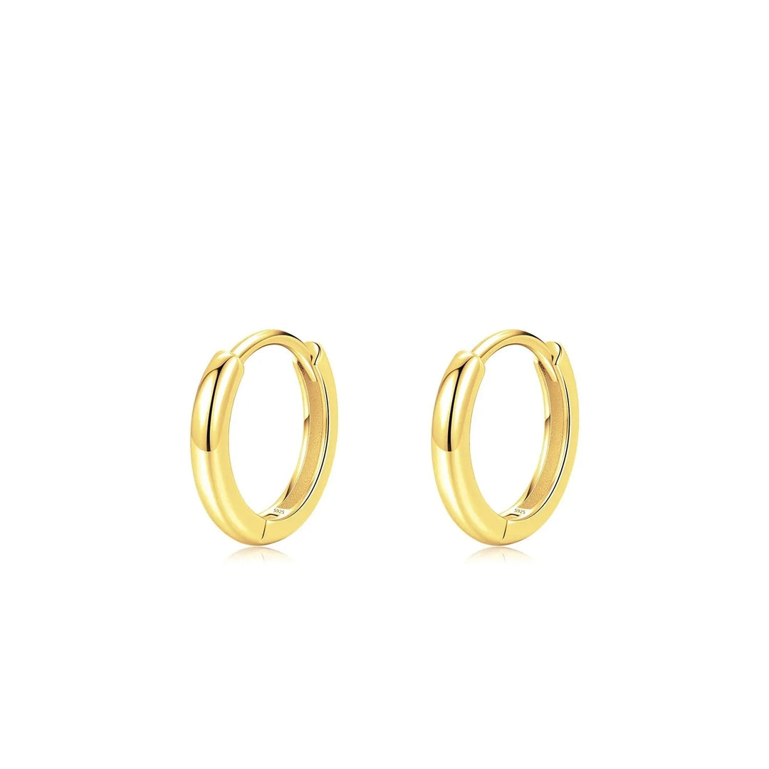 Classic Gold Circle Hoop örhängen