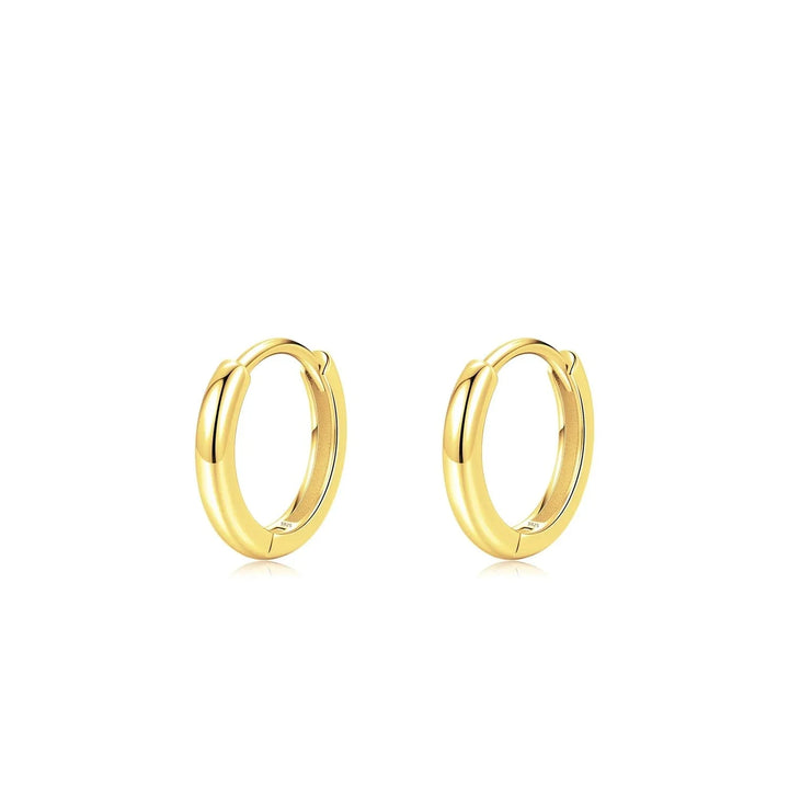 Classic Gold Circle Hoop örhängen