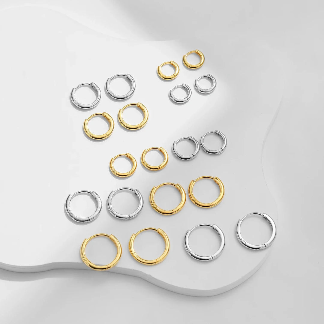 Classic Gold Circle Hoop örhängen