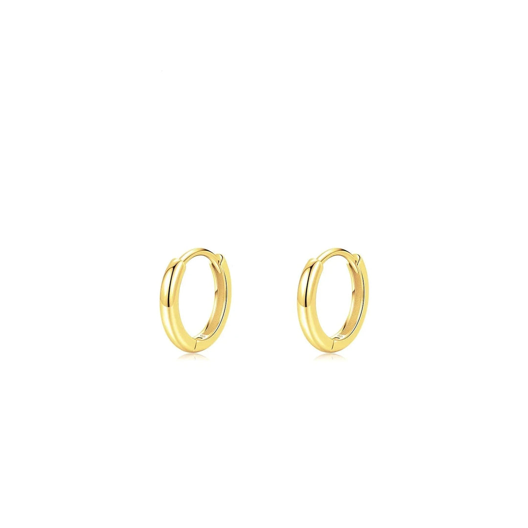 Classic Gold Circle Hoop örhängen